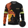 Jesus Firefighter God Will Bring You Through The Fire Customized 3D All Over Printed hoodie