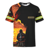 Jesus Firefighter God Will Bring You Through The Fire Customized 3D All Over Printed hoodie