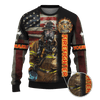 Jesus Firefighter Joshua Bible Verse Be Strong And Courage Customized 3D All Over Printed hoodie