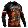 Firefighter US Army Customized 3D All Over Printed hoodie