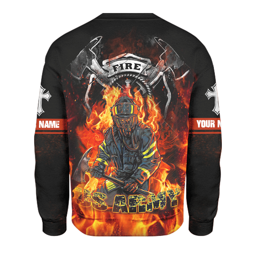 Firefighter US Army Customized 3D All Over Printed hoodie