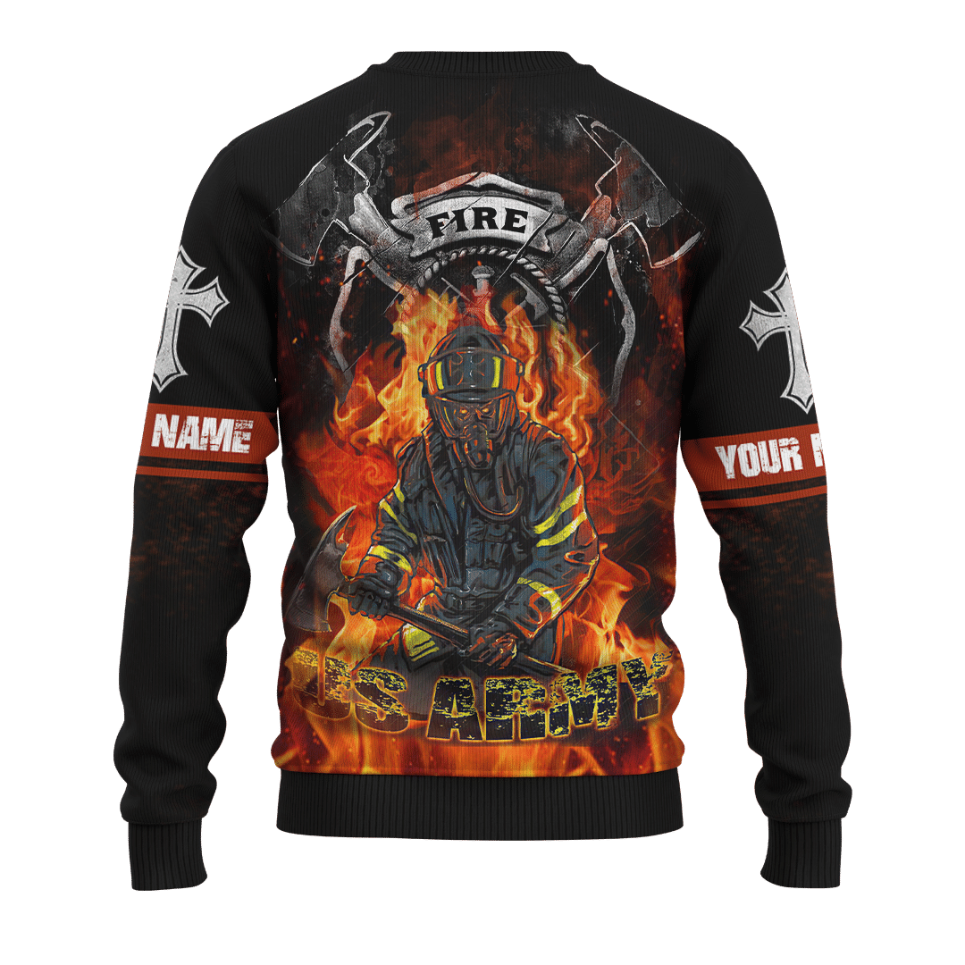 Firefighter US Army Customized 3D All Over Printed hoodie