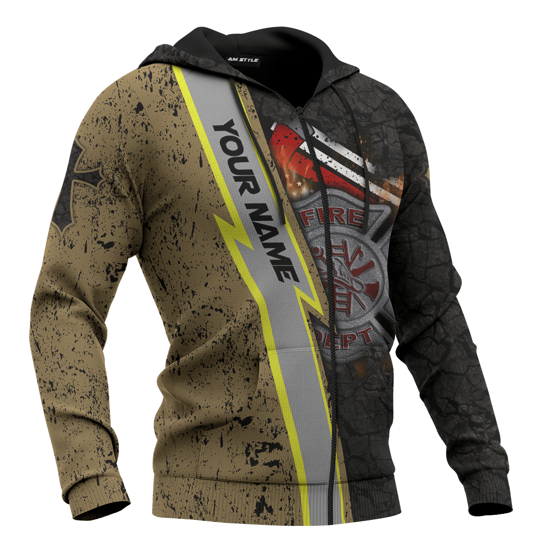 Jesus Firefighter God Made Firefighters Cops Need Heroes Too Customized 3D All Over Printed hoodie