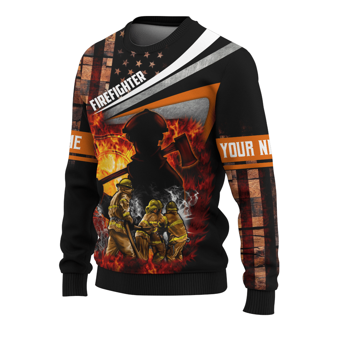 God Made Firefighters Cops Need Heroes Too Jesus Firefighter Customized 3D All Over Printed hoodie