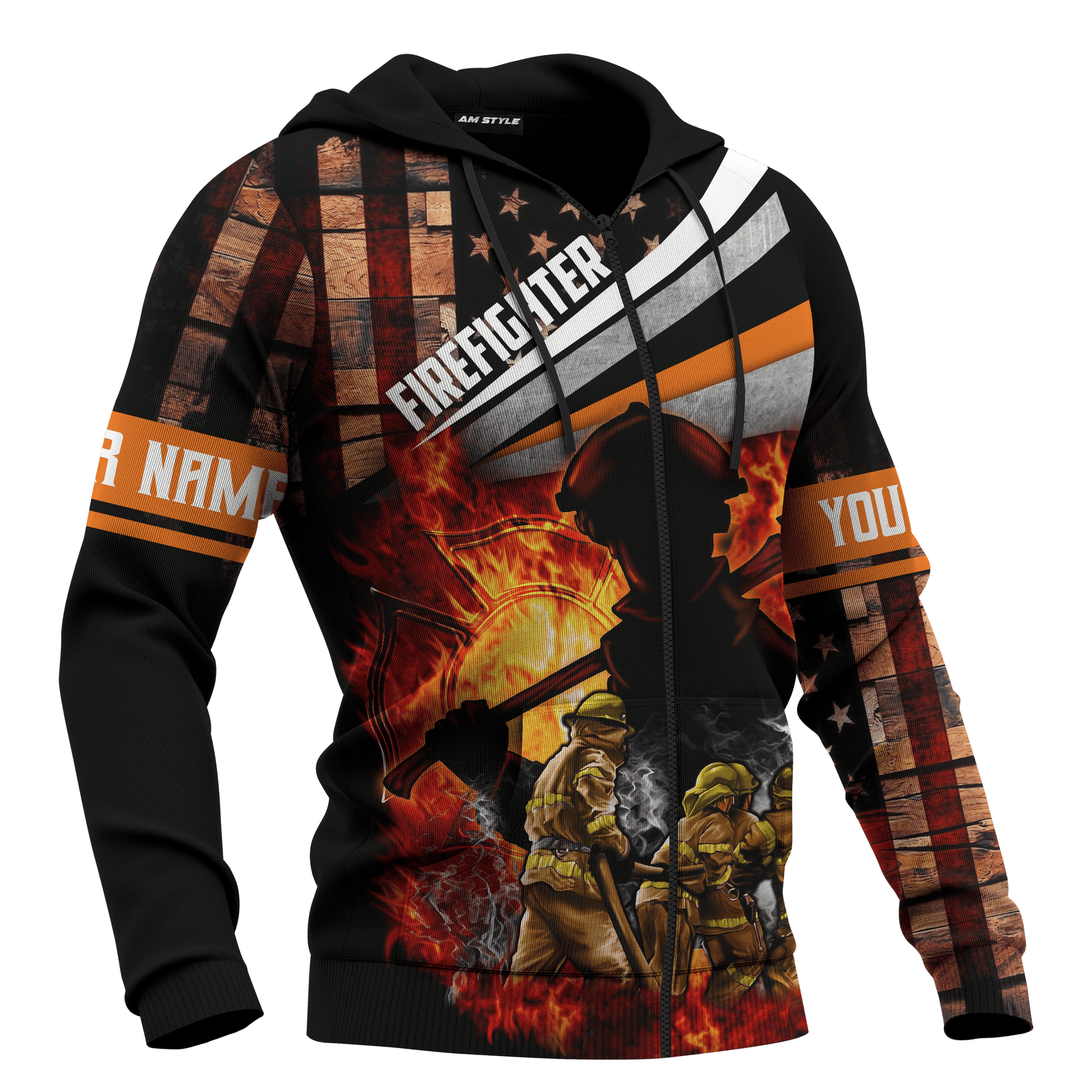 God Made Firefighters Cops Need Heroes Too Jesus Firefighter Customized 3D All Over Printed hoodie