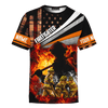 God Made Firefighters Cops Need Heroes Too Jesus Firefighter Customized 3D All Over Printed hoodie