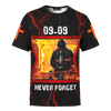 Jesus Firefighter Fireman Prayer Never Forget Customized 3D All Over Printed hoodie