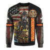 Jesus Firefighter Joshua Bible Verse Be Strong And Courage Customized 3D All Over Printed hoodie