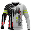 Jesus Firefighter First In Last Out Customized 3D All Over Printed Shirt Hoodie
