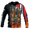 Jesus Firefighter Breathtaking Firefighter Customized 3D All Over Printed Shirt Hoodie