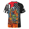 Jesus Firefighter Breathtaking Firefighter Customized 3D All Over Printed Shirt Hoodie