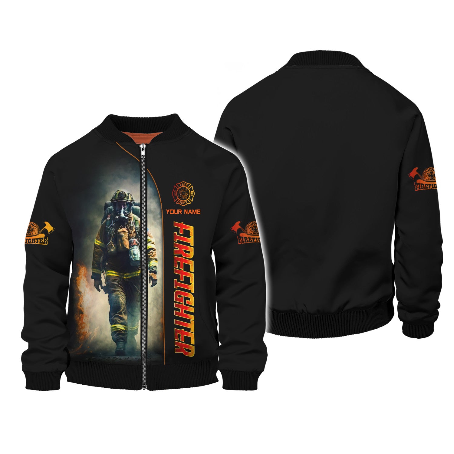 Firefighter Works On Fire 3D Full Print Shirt Fire Man Shirt Gift For Firefighters