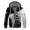 Personalized Firefighter Black White Color 3D All Over Printed Hoodie For Men And Women
