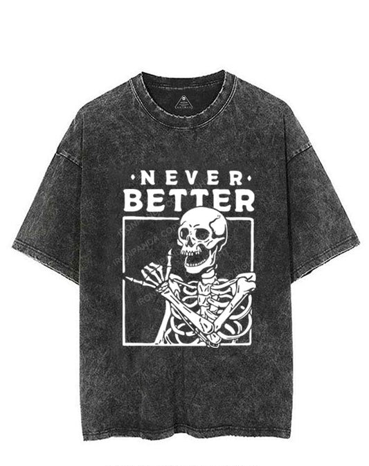 NEVER BETTER VINTAGE GYM SHIRT