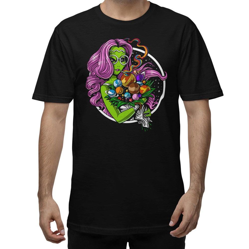 Alien Hippie Stoner T-Shirt