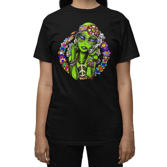Hippie Alien Girl T-Shirt