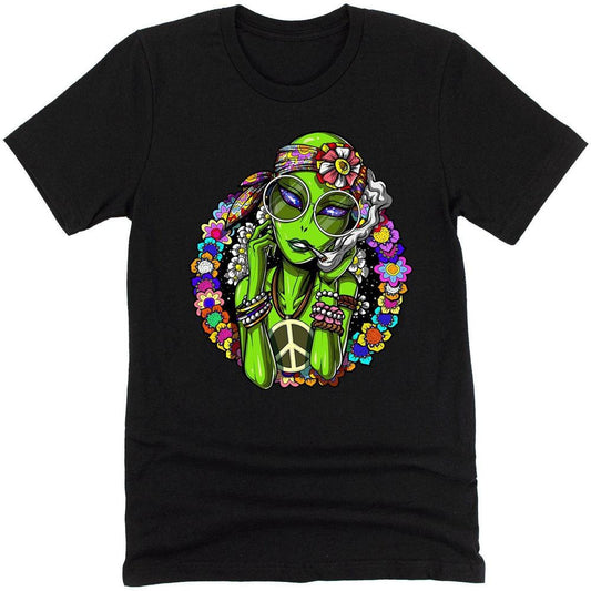 Hippie Alien Girl T-Shirt