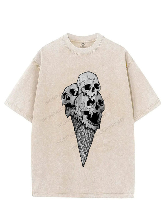 skull ice cream VINTAGE GYM SHIRT
