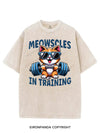 MEOWSCLES IN TRAINING VINTAGE GYM SHIRT