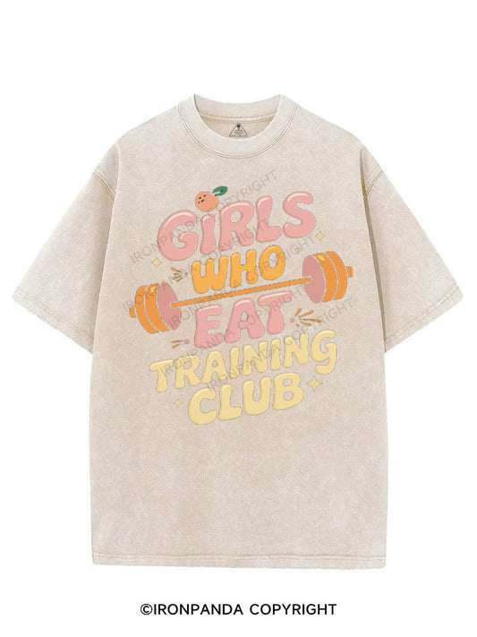 GIRLS WHO EAT TRAINING CLUB VINTAGE GYM SHIRT