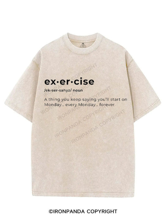 DEFINITION OF EXERCISE VINTAGE GYM SHIRT