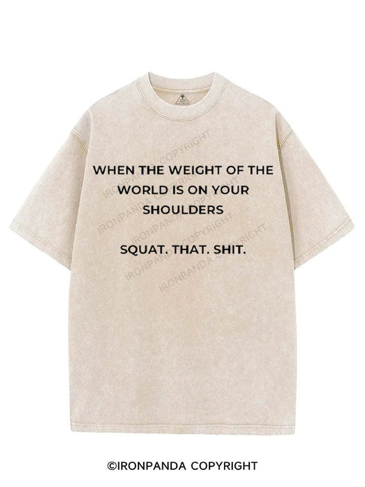 SQUAT. THAT. SHIT VINTAGE GYM SHIRT