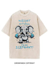 WEIGHT NO PROBLEM I'M AN ELEPHANT! VINTAGE GYM SHIRT