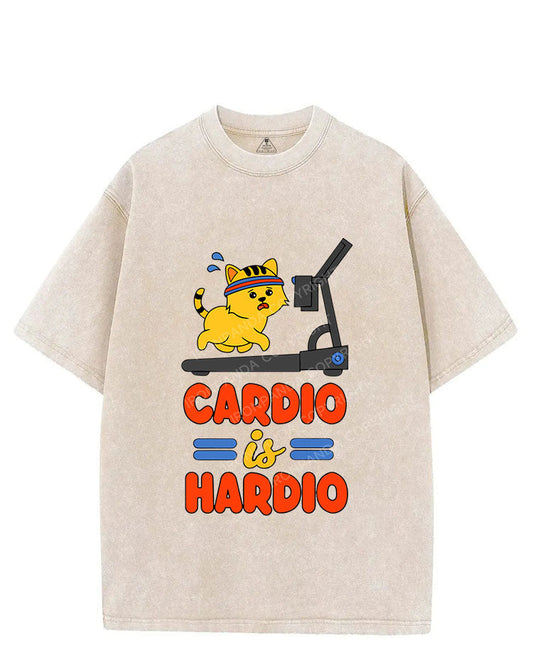 CARDIO IS MY HARDIO VINTAGE GYM SHIRT