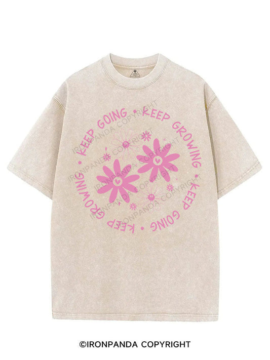 KEEP GOING KEEP GROWING VINTAGE GYM SHIRT