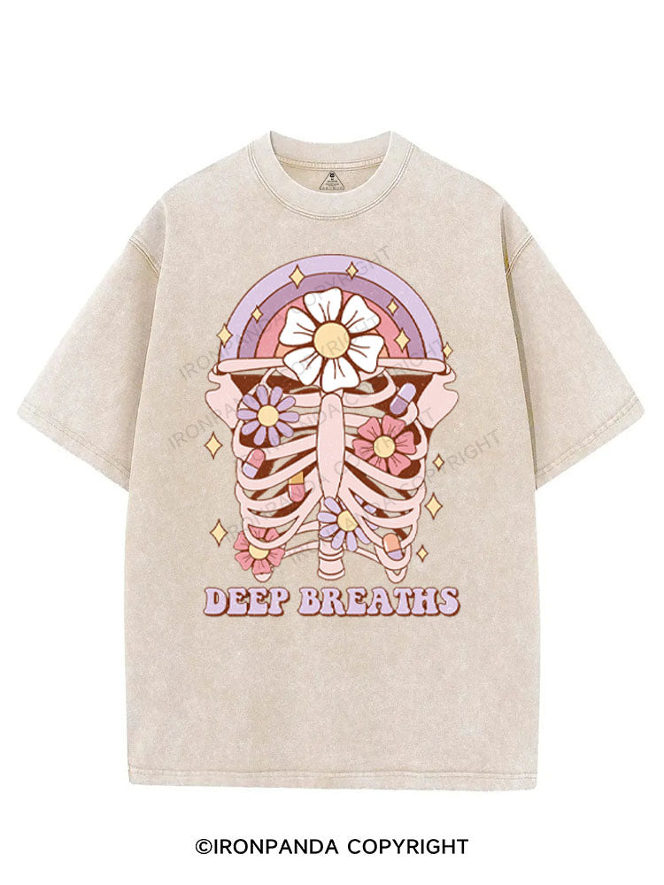 DEEP BREATHS VINTAGE GYM SHIRT