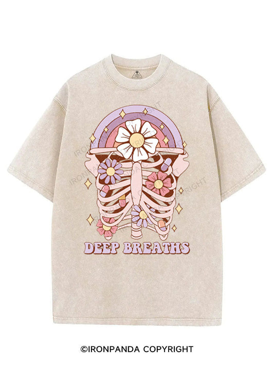 DEEP BREATHS VINTAGE GYM SHIRT