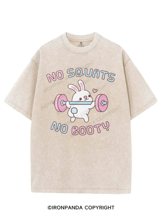 NO SQUATS NO BOOTY VINTAGE GYM SHIRT