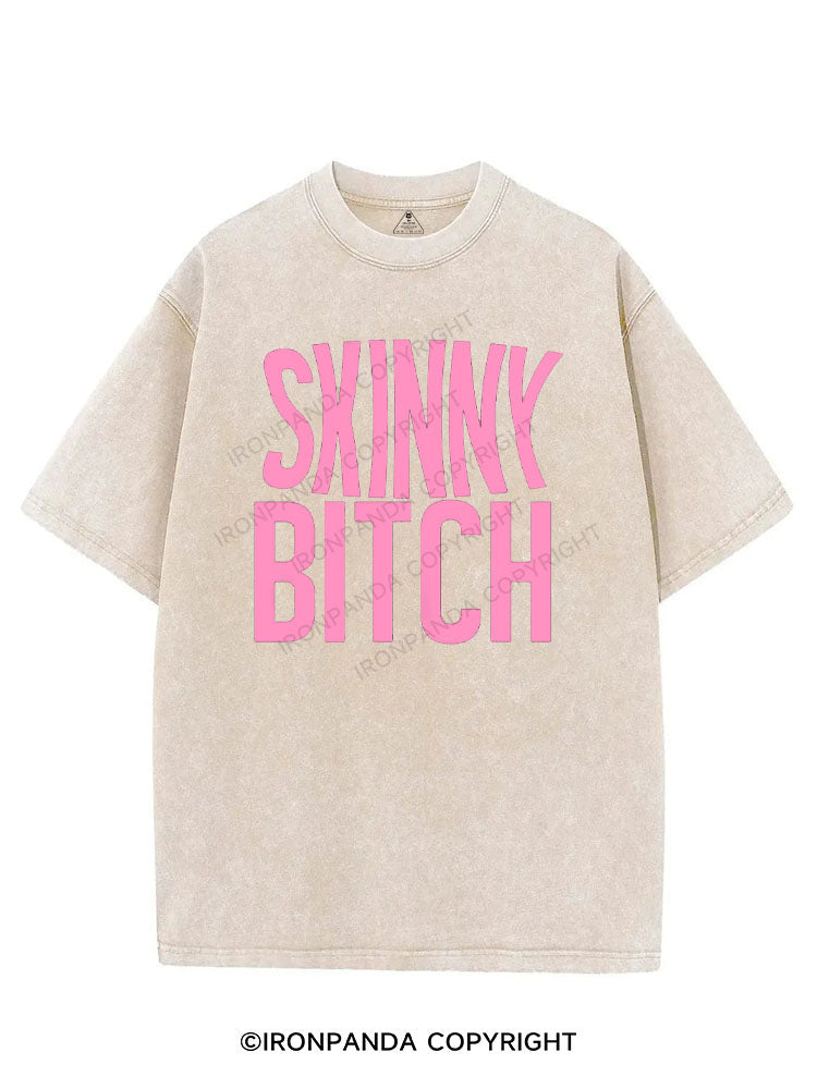 SKINNY BITCH VINTAGE GYM SHIRT
