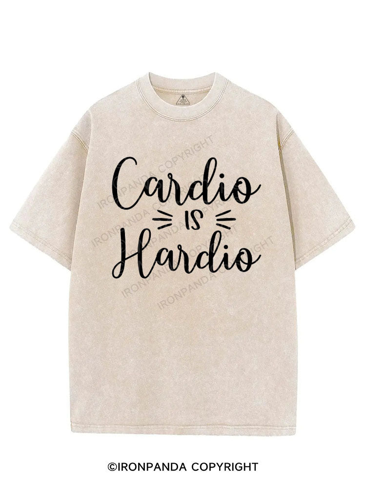 CARDIO IS HARDIO VINTAGE GYM SHIRT