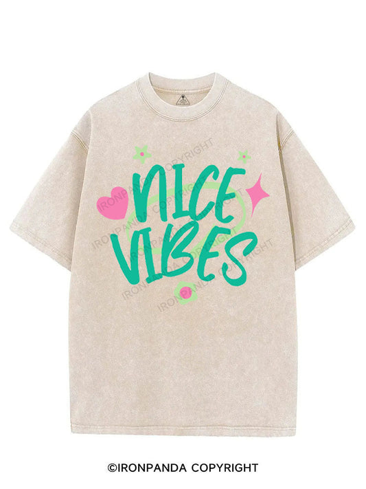 NICE VIBES VINTAGE GYM SHIRT