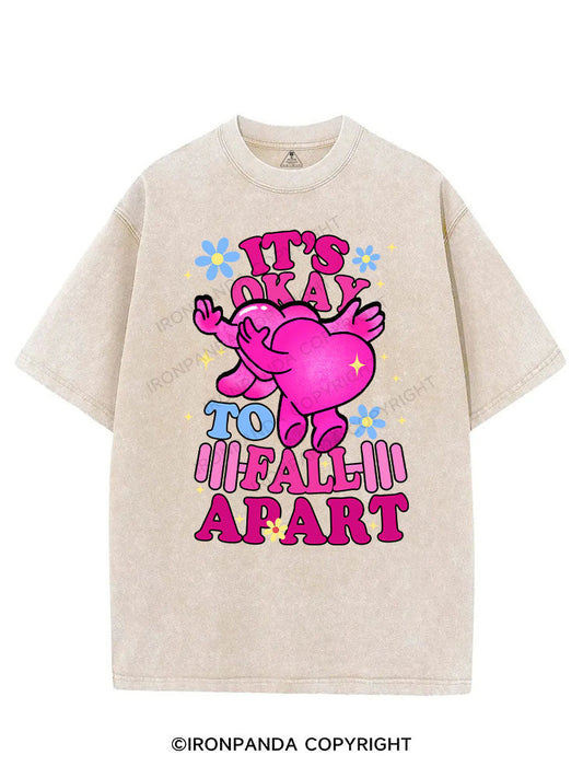 IT'S OKAY TO FALL APART VINTAGE GYM SHIRT
