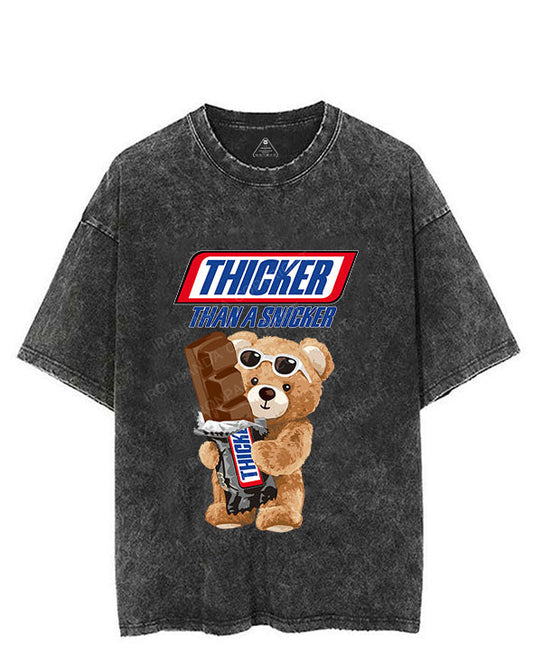 bear thicker than a snicker VINTAGE GYM SHIRT