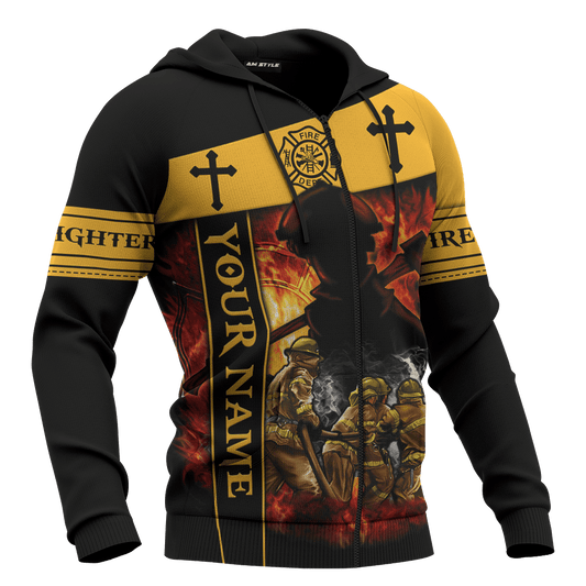 God Bless Our Firefighter One And All Keep Them Safe On Every Call Customized 3D All Over Printed hoodie