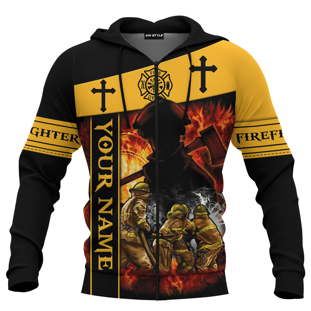 God Bless Our Firefighter One And All Keep Them Safe On Every Call Customized 3D All Over Printed hoodie