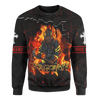 US Army Firefighter And Devil Jesus Customized 3D All Over Printed hoodie