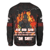 US Army Firefighter And Devil Jesus Customized 3D All Over Printed hoodie