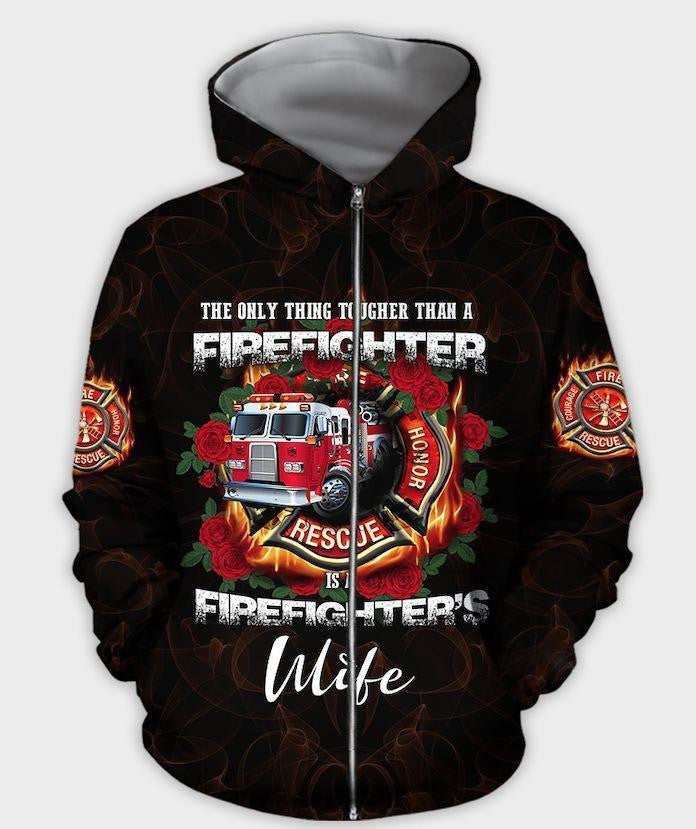 Firefighter'S Wife All Over Print 3D Hoodie