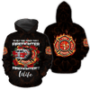 Firefighter'S Wife All Over Print 3D Hoodie