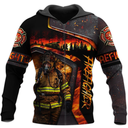 Limited Edition Brave Firefighter 3D All Over Printed Hoodie