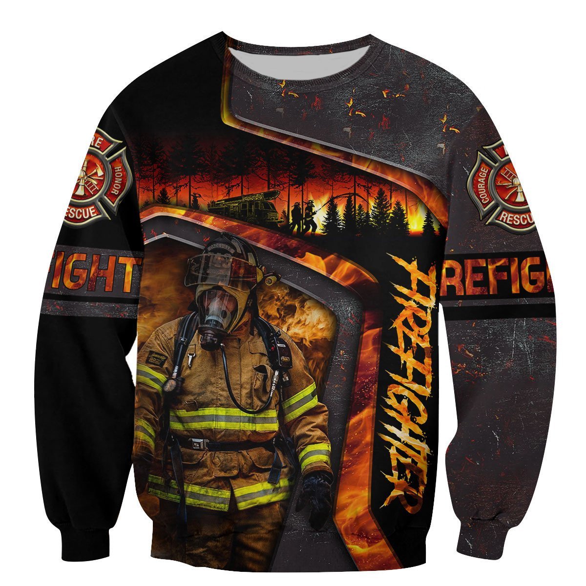 Limited Edition Brave Firefighter 3D All Over Printed Hoodie