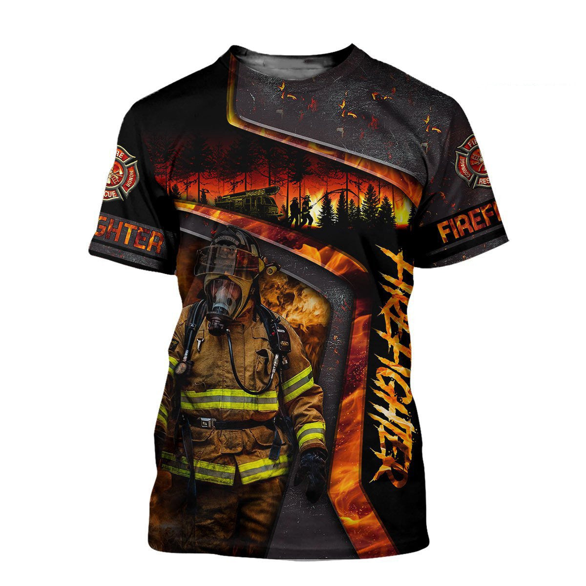 Limited Edition Brave Firefighter 3D All Over Printed Hoodie