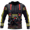 Customize Name Firefighter Hoodie For Men And Women