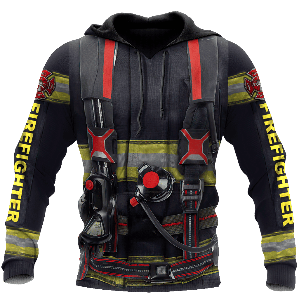 Customize Name Firefighter Hoodie For Men And Women