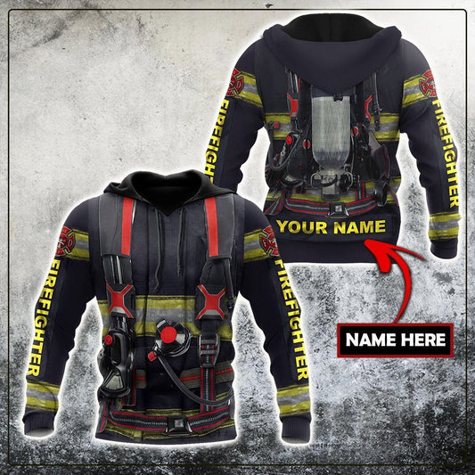 Customize Name Firefighter Hoodie For Men And Women