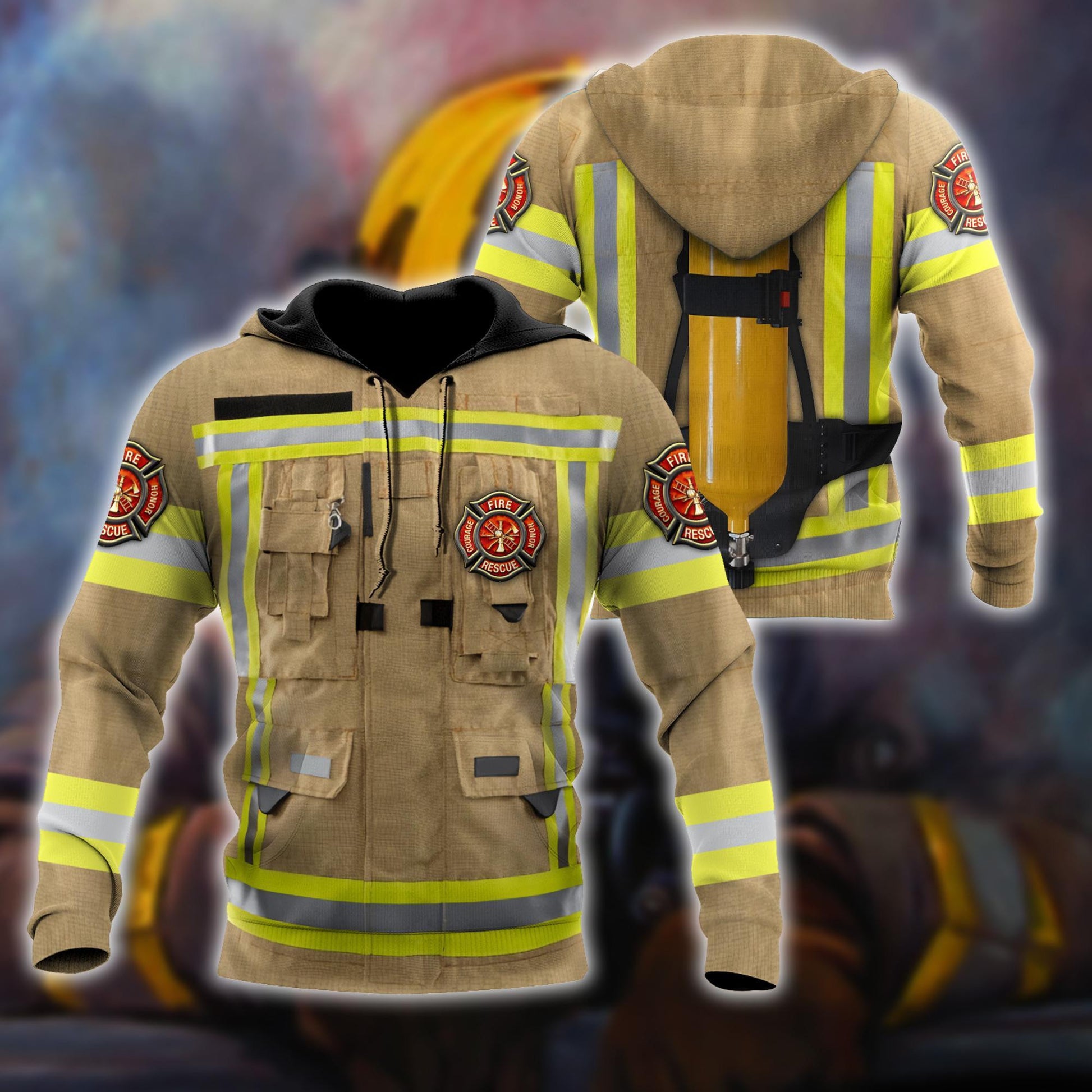 Strong Firefighter Art Hoodie For Men And Women DQB-TQH